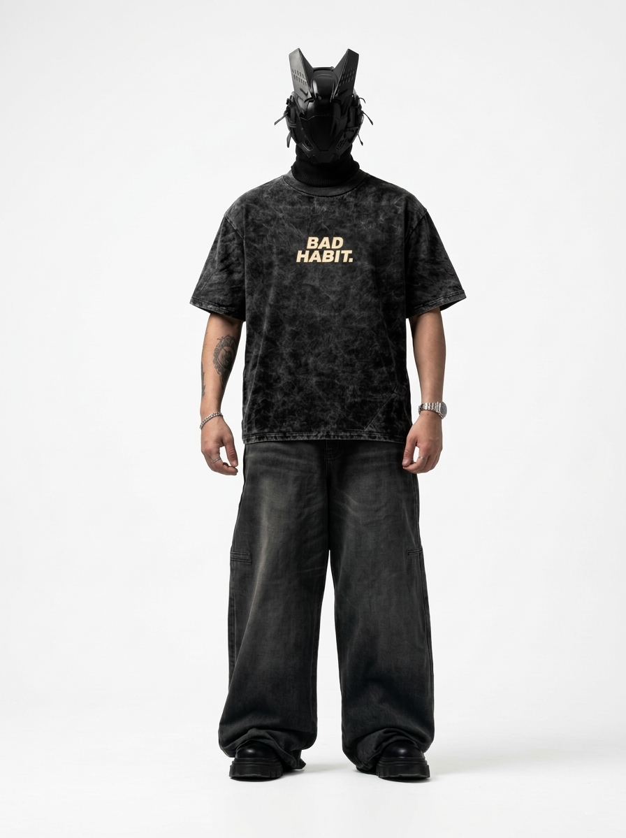 Steve Lacy Acid Wash Oversized Tee