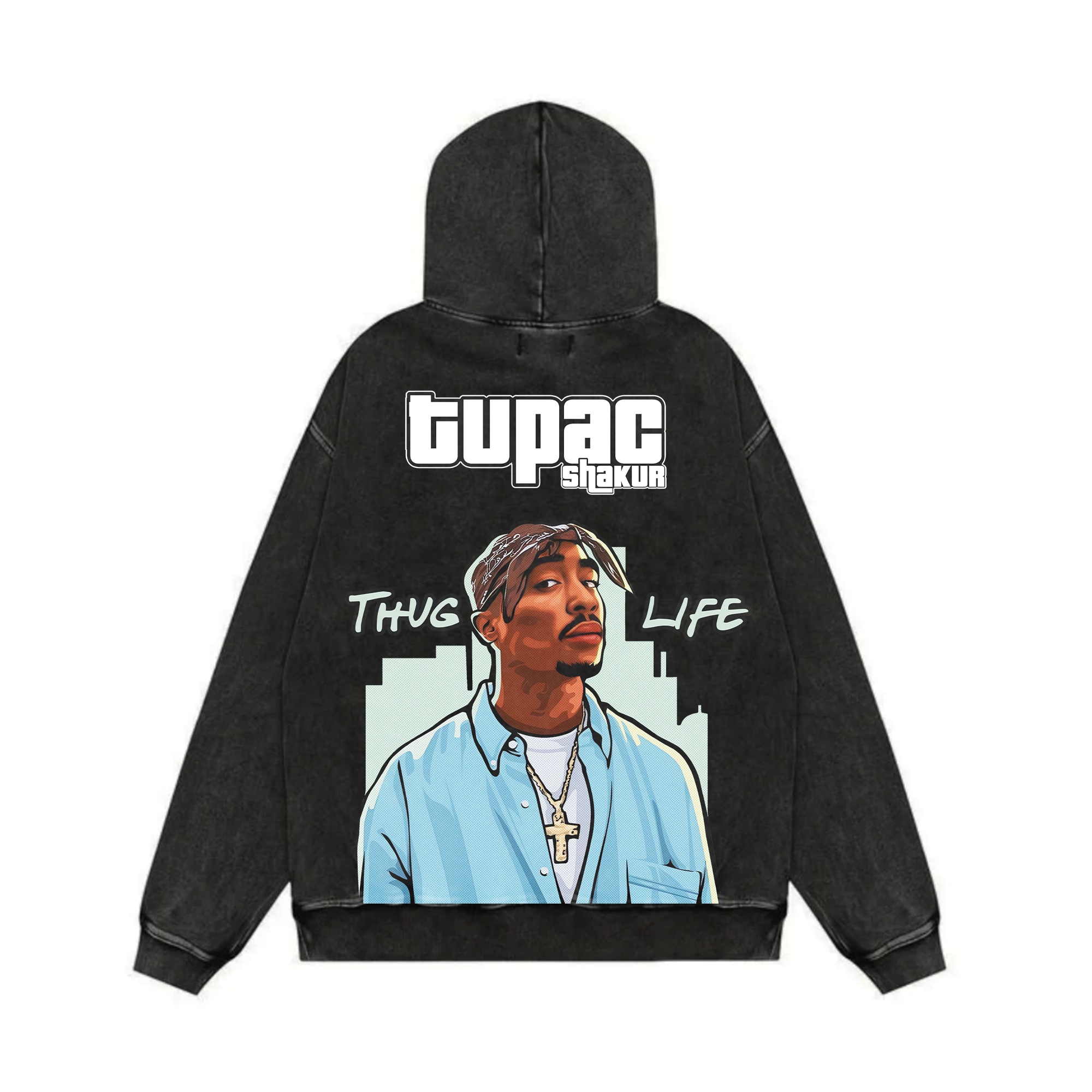 Outlaw Acid Wash Oversized Hoodie