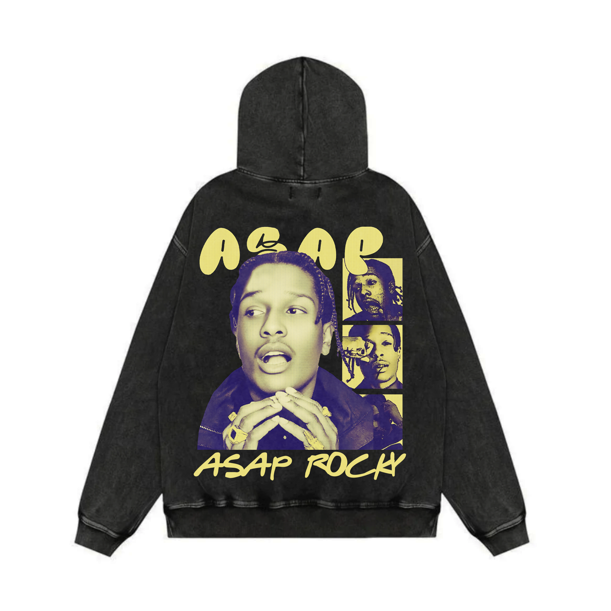 Flacko Acid Wash Oversized Hoodie