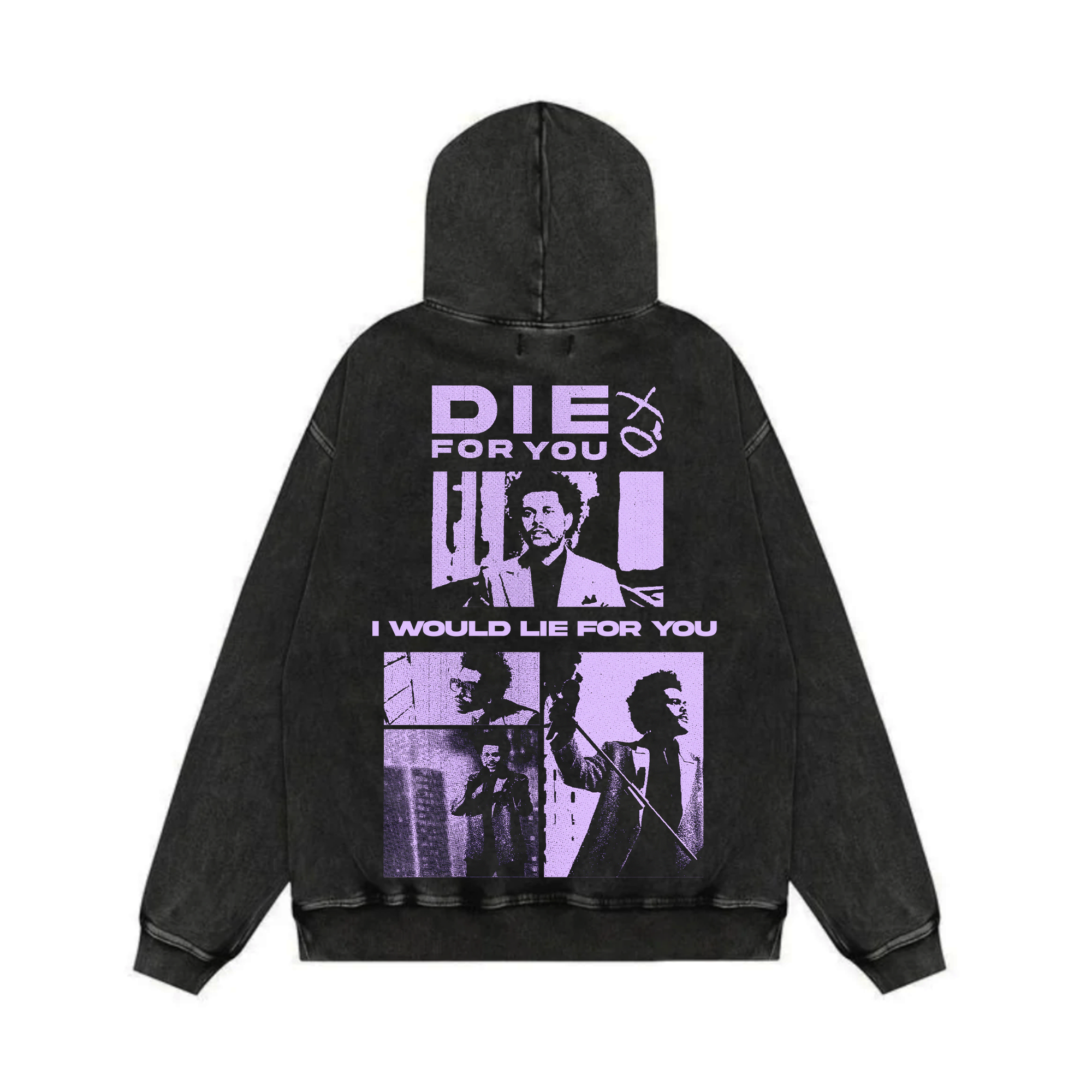 Afterhours Acid Wash Oversized Hoodie