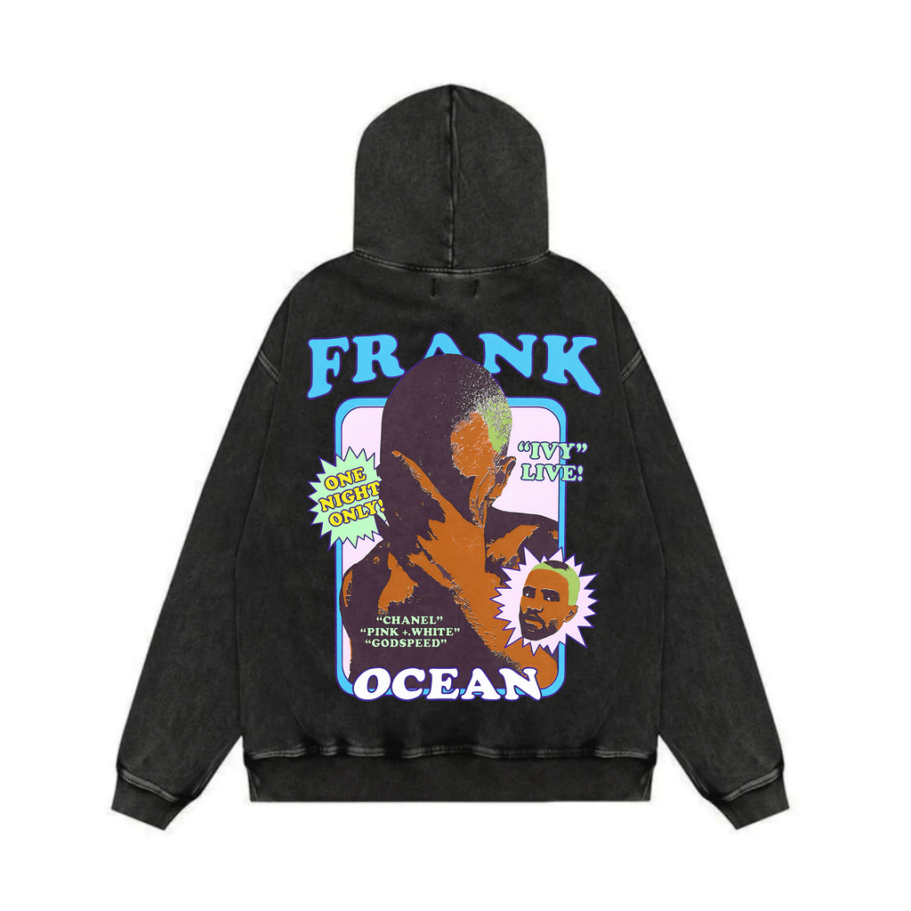Blond Acid Wash Oversized Hoodie