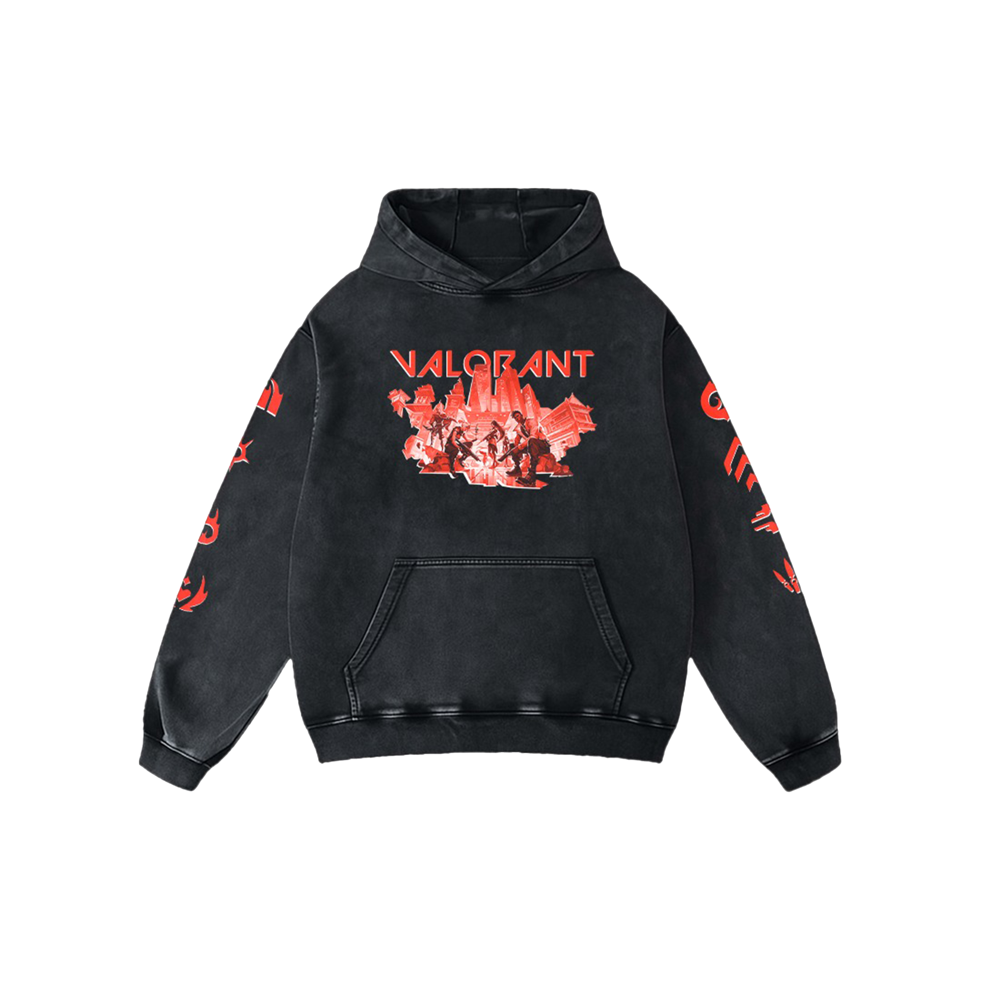 Valorant Acid Wash Hoodie