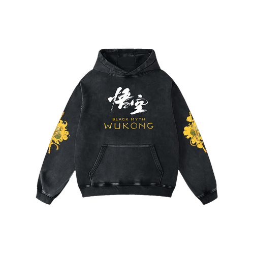 Black Myth Wukong Acid Wash Hoodie