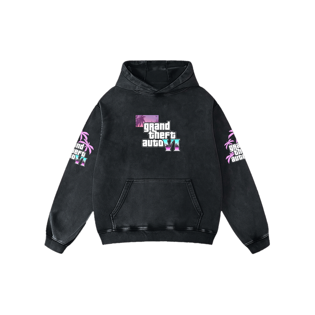 GTA VI Acid Wash Hoodie