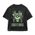 Guns & Roses Acid wash Oversized Tee
