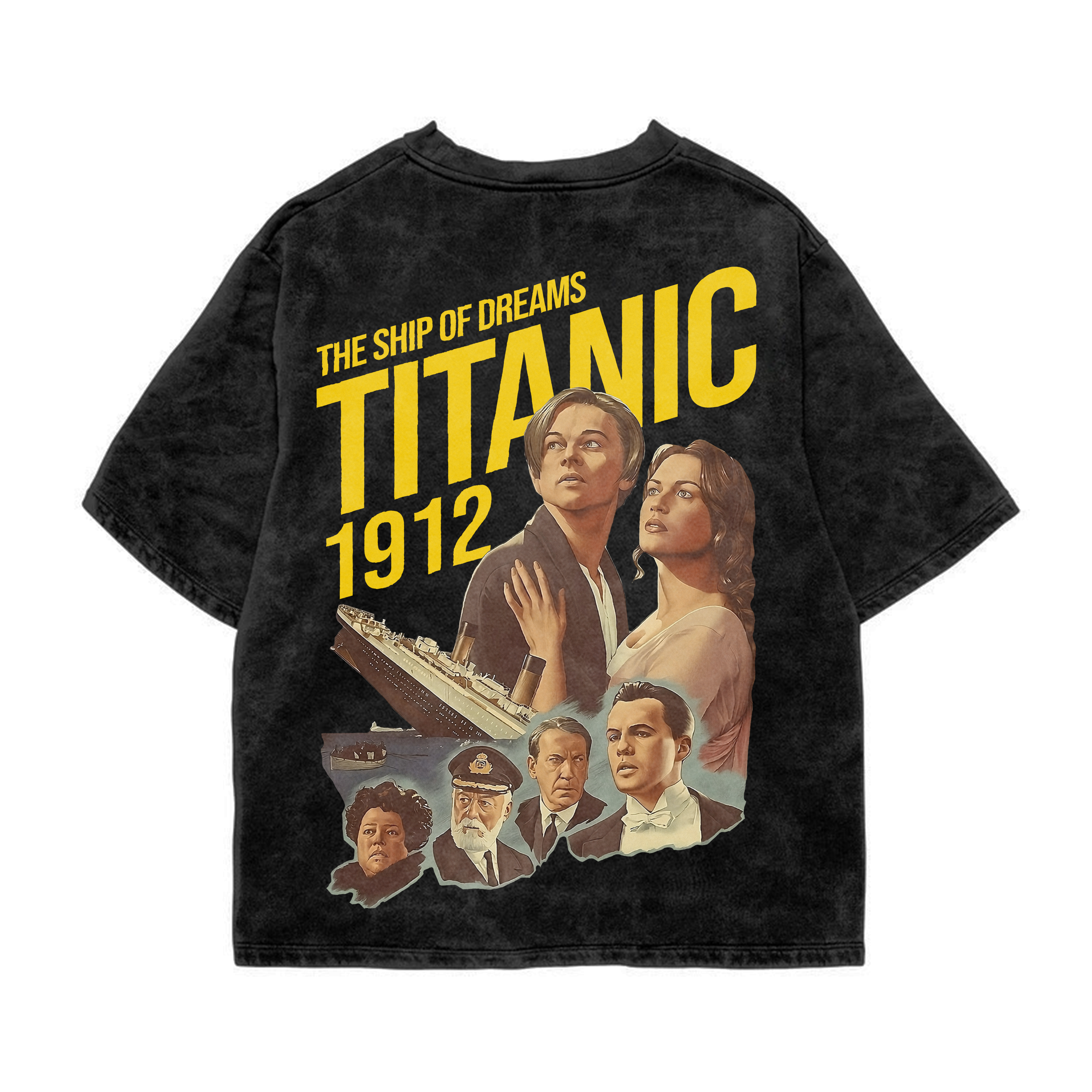 Titanic Acid Wash Oversized Tee