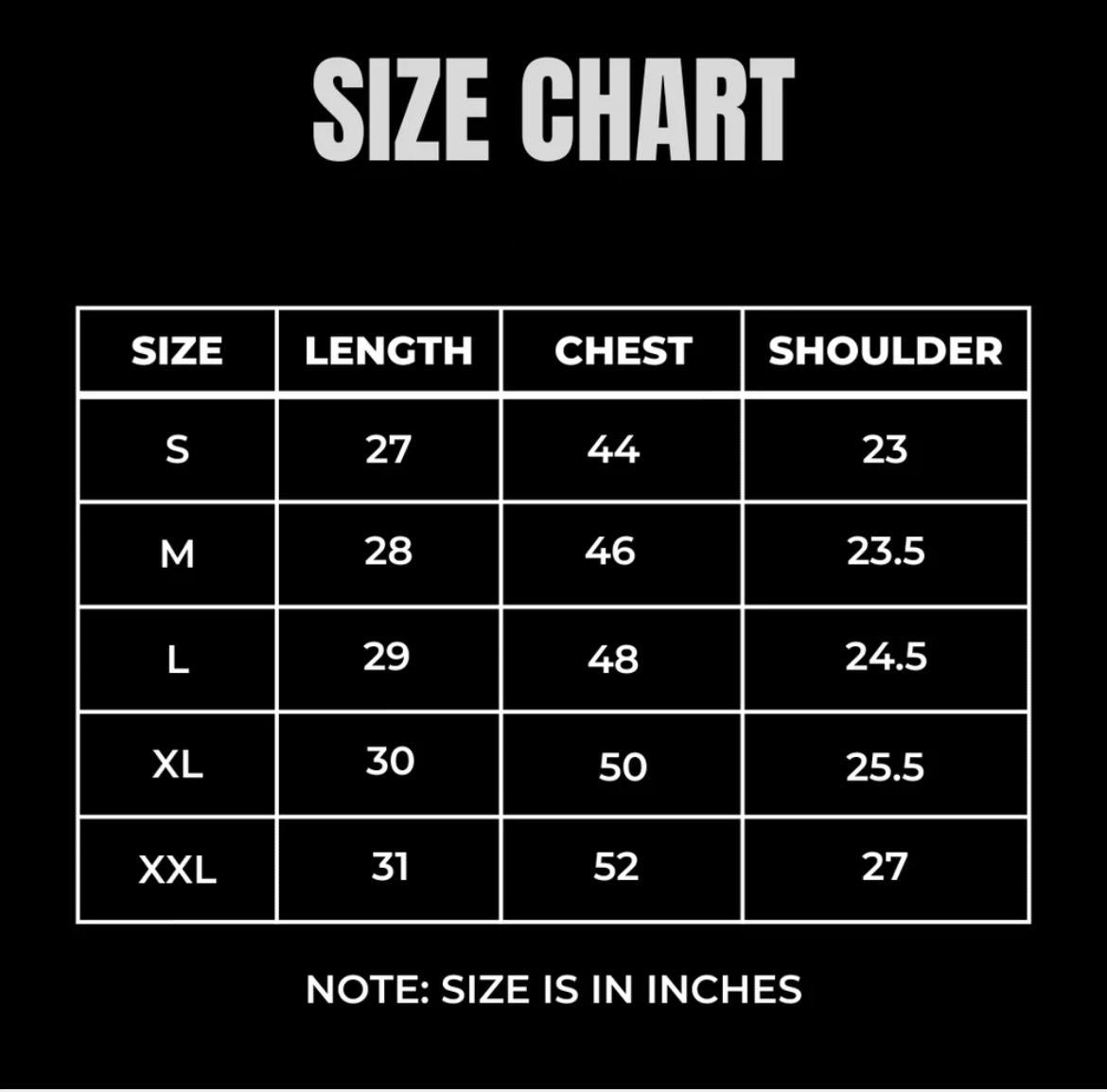 Size Chart Image