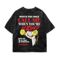 Arctic Monkeys Acid Wash Oversized Tee