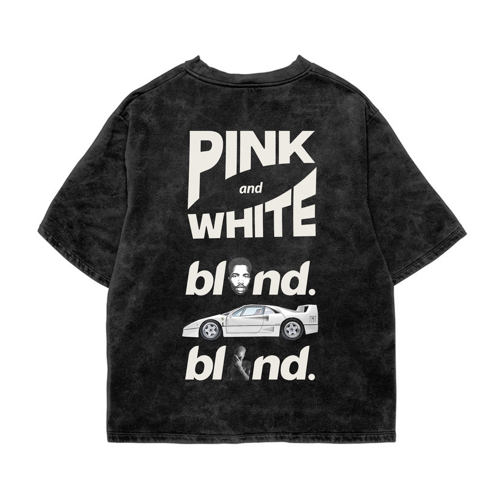 Blond Acid Wash Oversized Tee