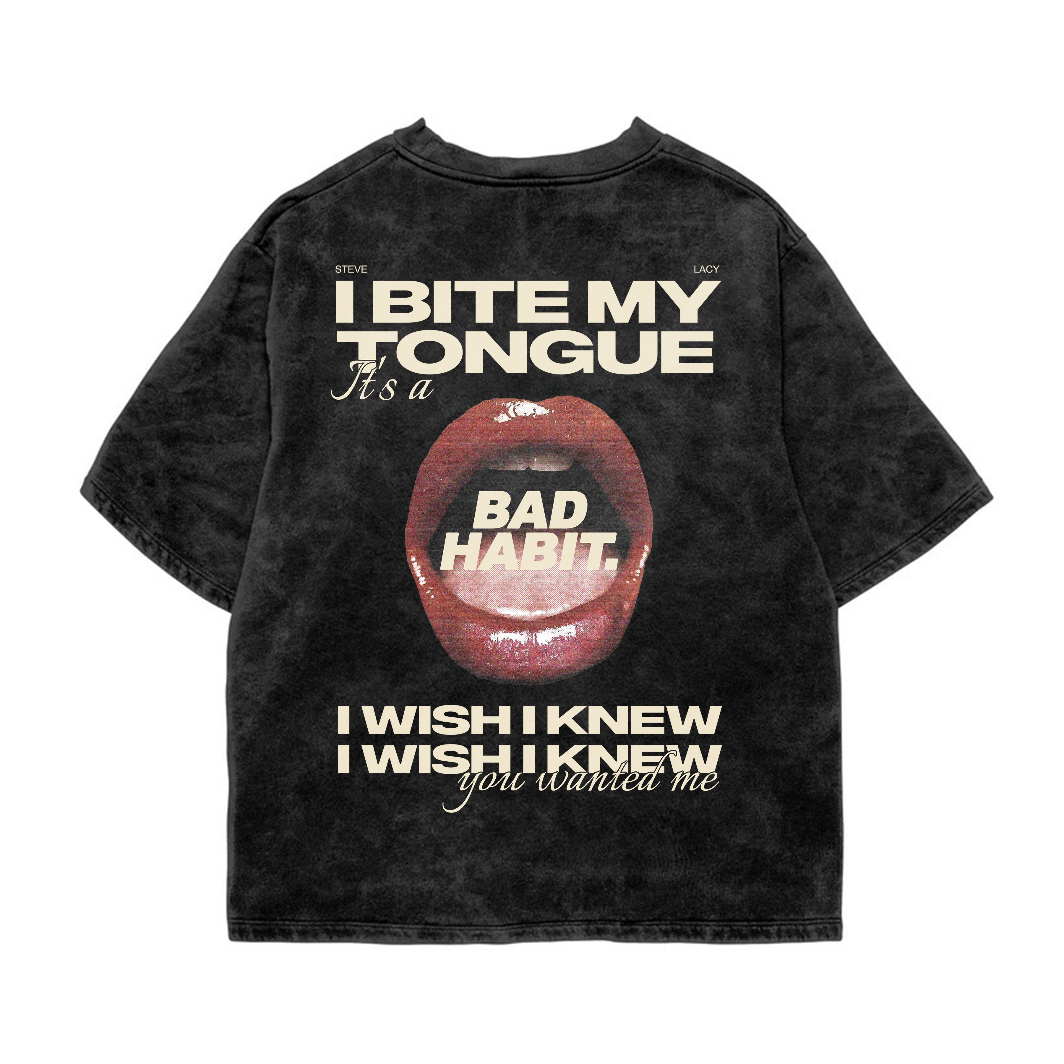 Steve Lacy Acid Wash Oversized Tee