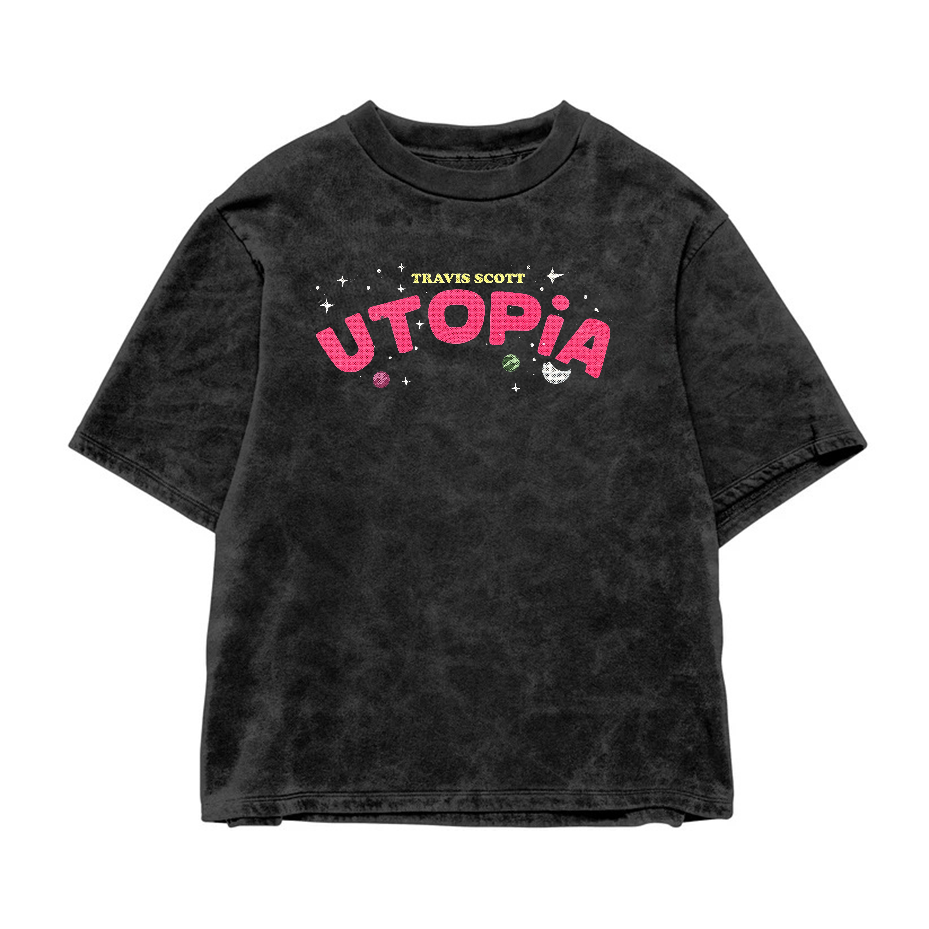 Utopia Acid Wash Oversized Tee