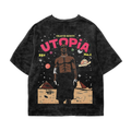 Utopia Acid Wash Oversized Tee