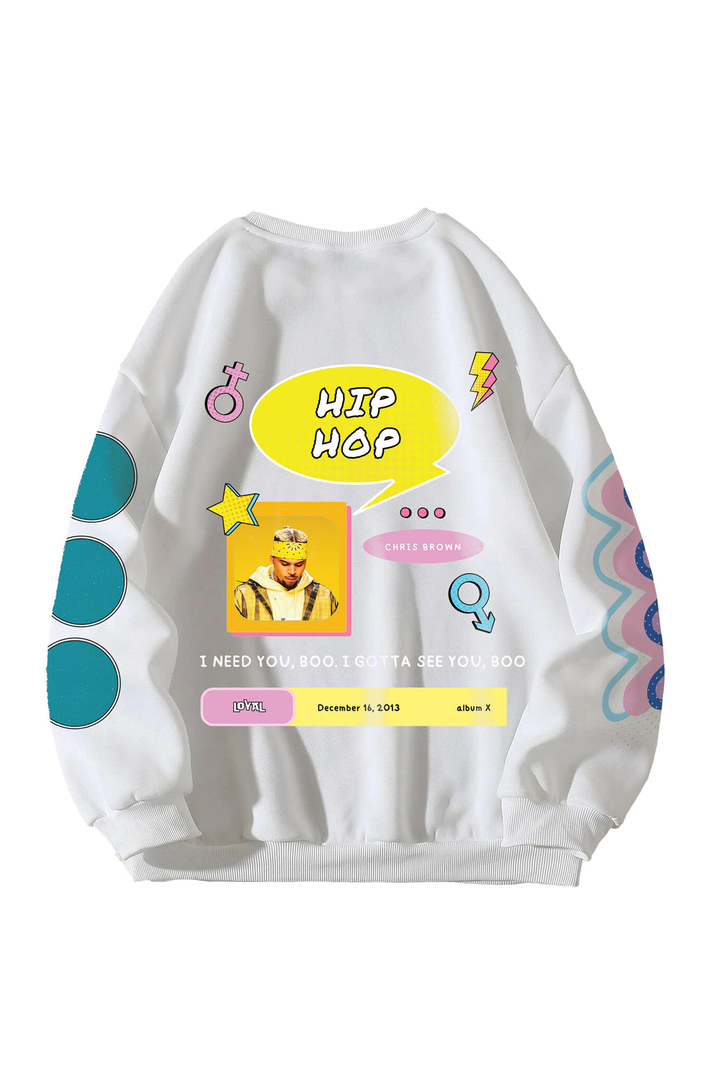 Chris Brown Designed Oversized Sweatshirt