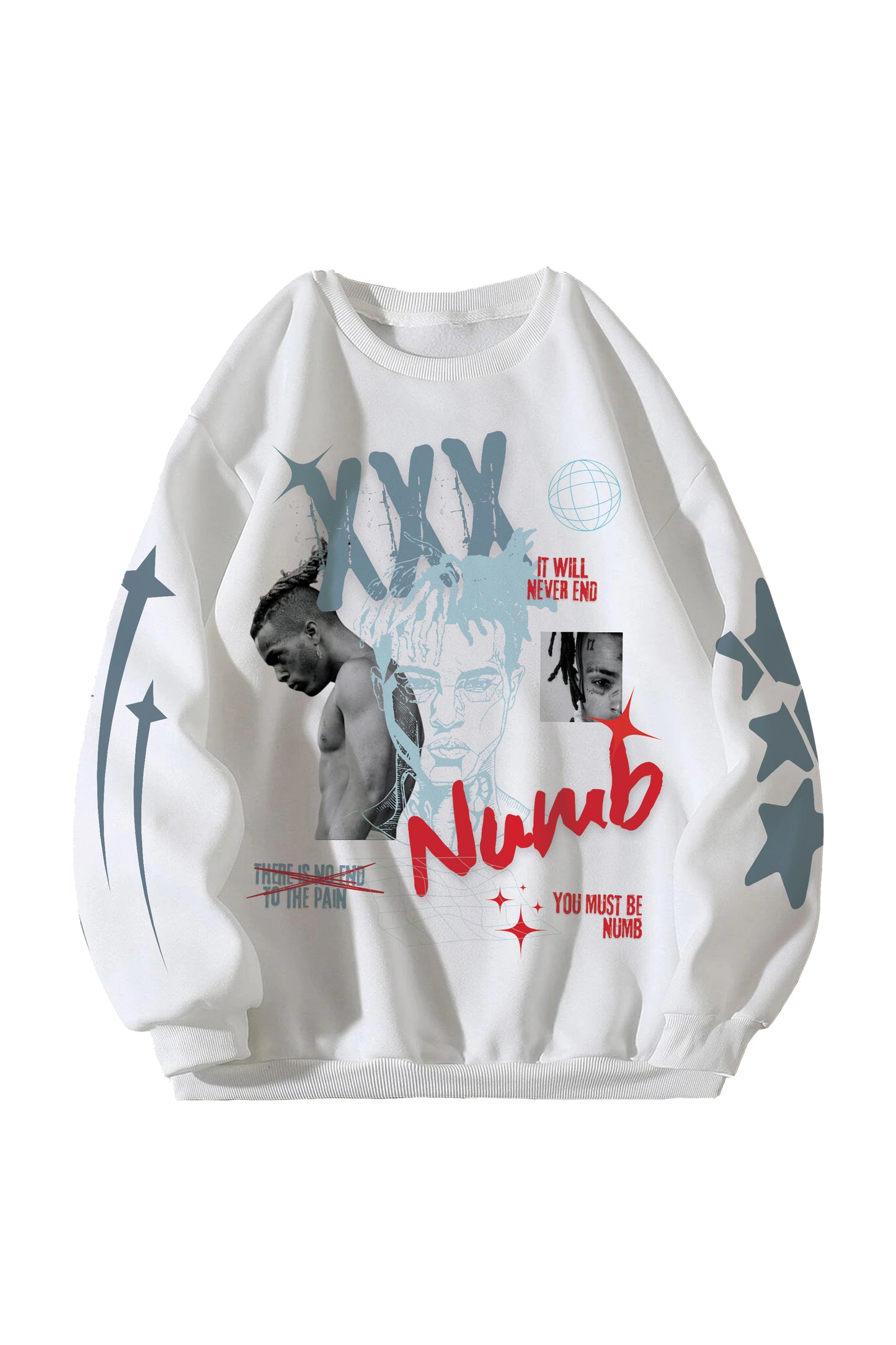 XXX Tentacion Designed Oversized Sweatshirt