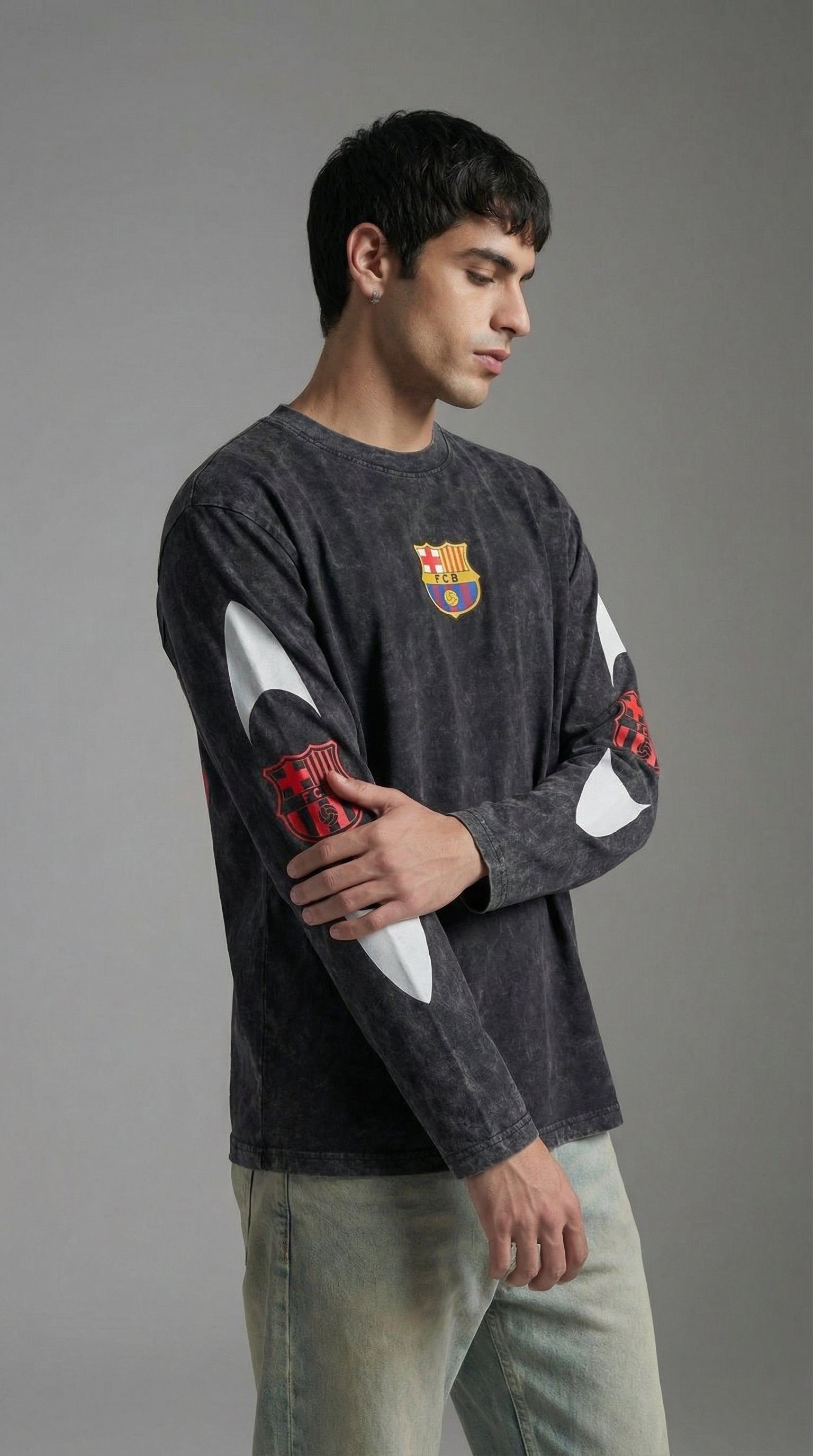 LAMINE YAMAL ACID WASH FULL SLEEVE TEE