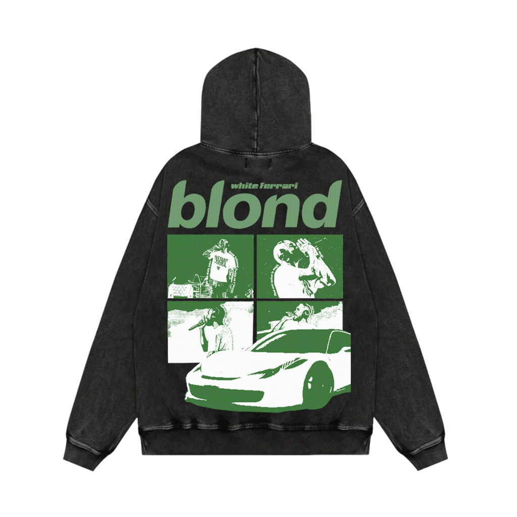 White Ferrari Oversized Hoodie