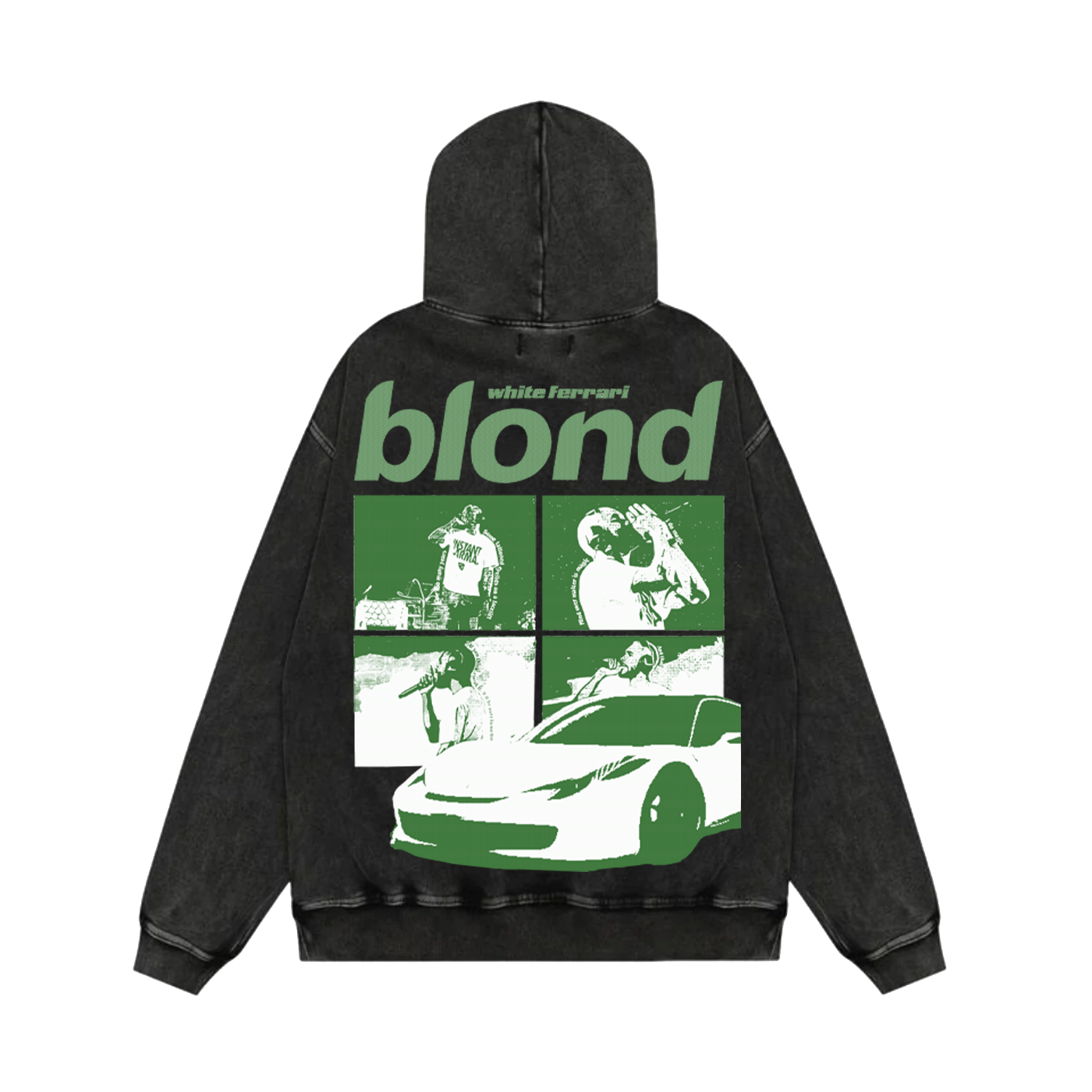White Ferrari Oversized Hoodie