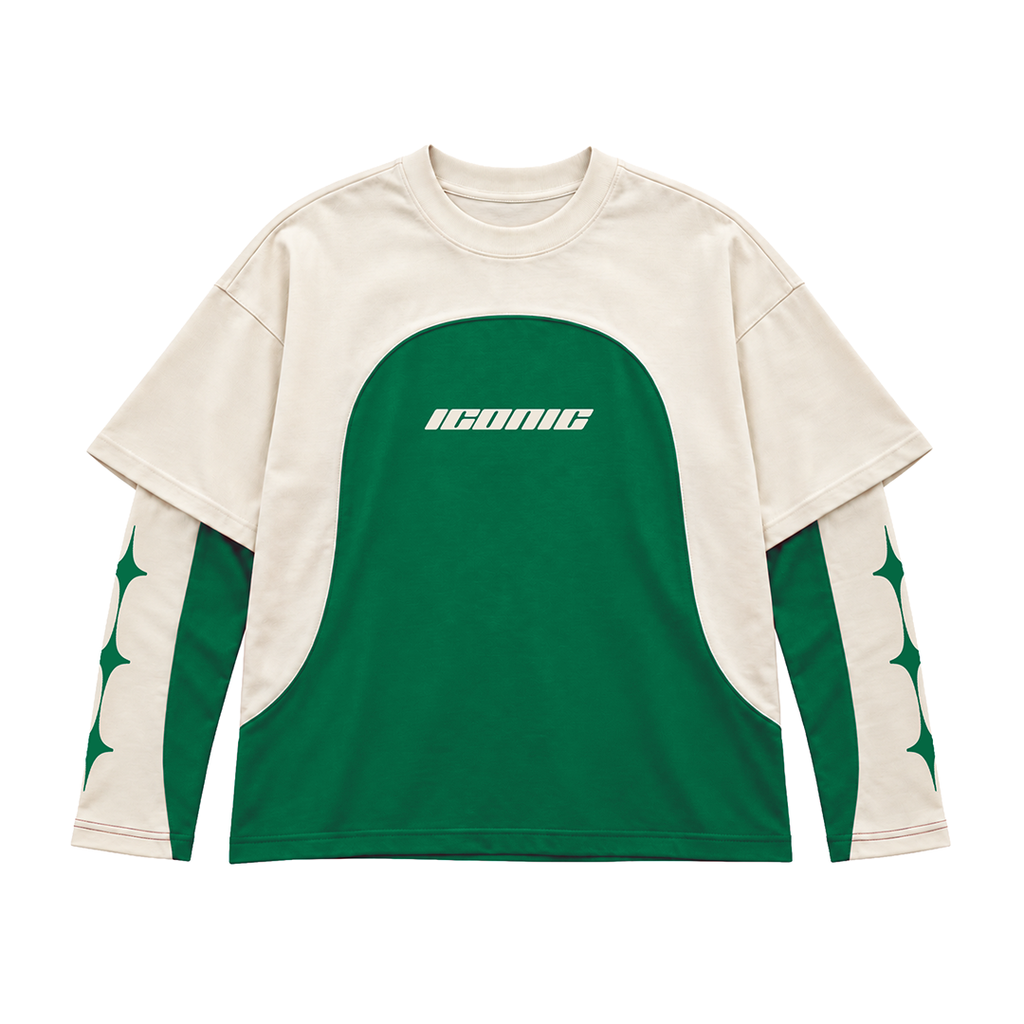 Iconic Green Fake Sleeve Tee