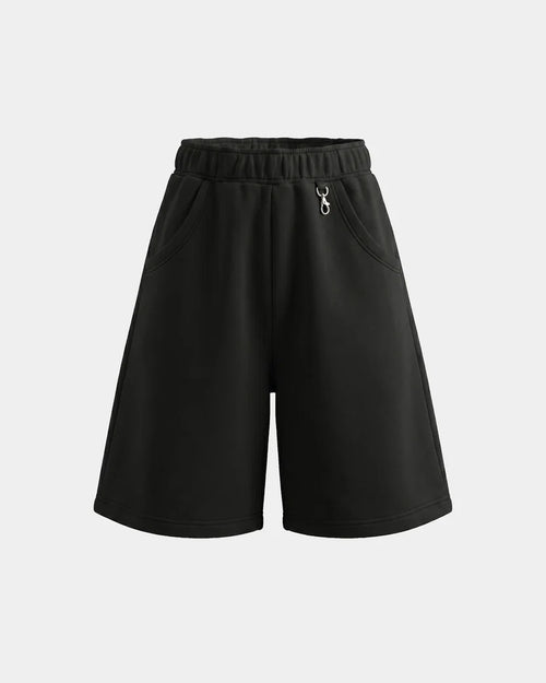 Black Pocket Sweatshorts