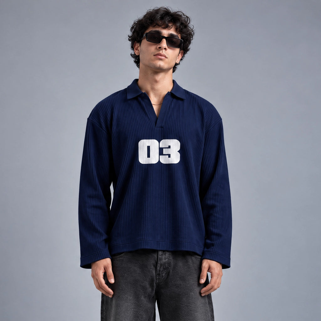 03 Afterglow Ribbed Polo