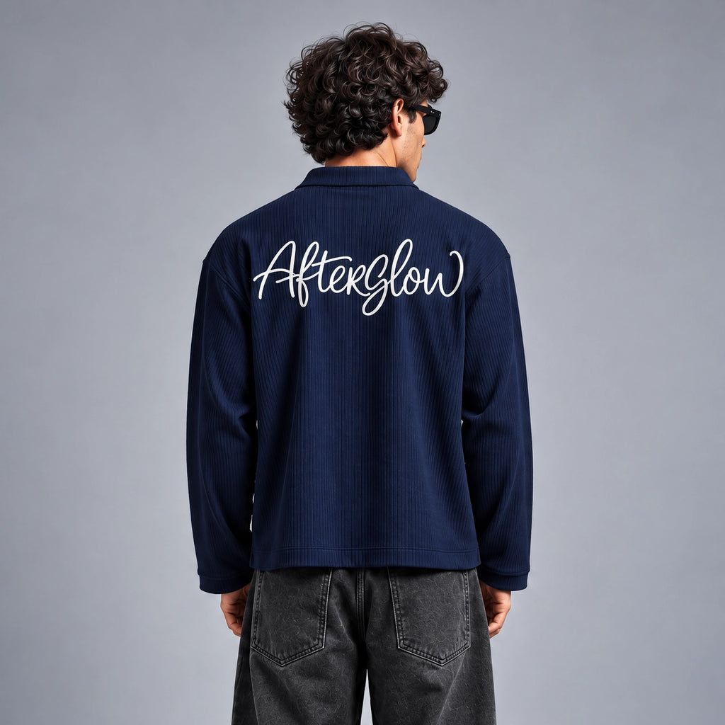 03 Afterglow Ribbed Polo