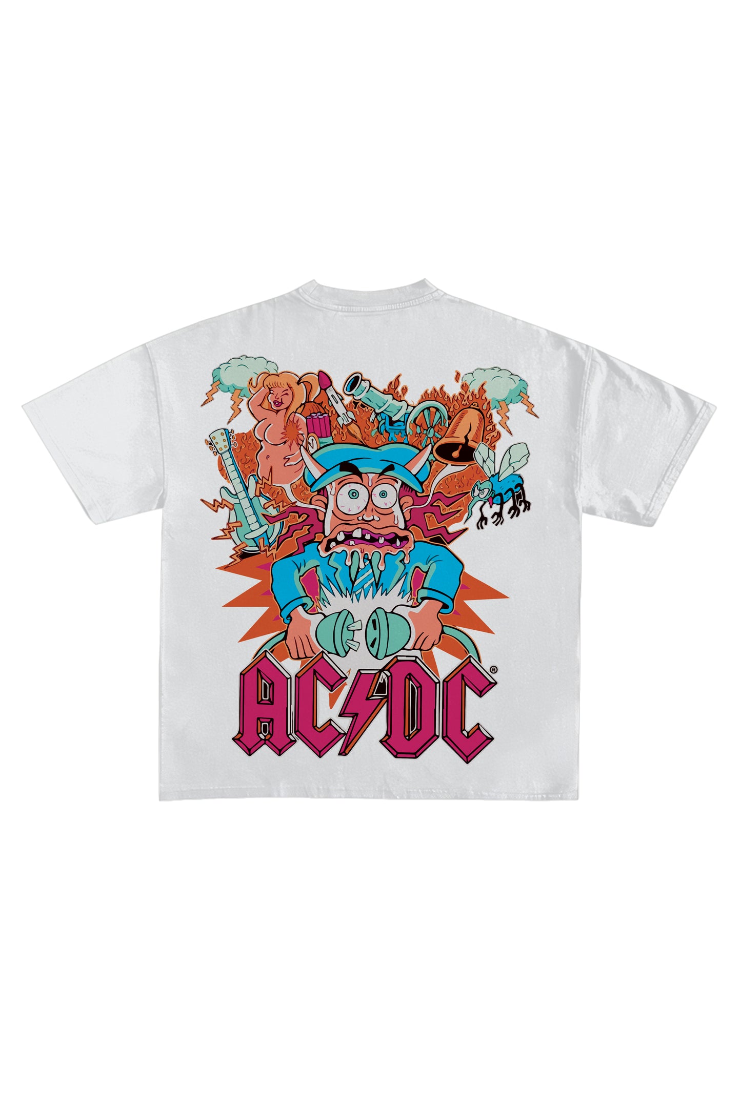 ACDC Designed Oversized T-shirt